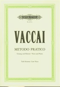 Bild von Metodo pratico di canto italiano Voice and Piano - Low Voice