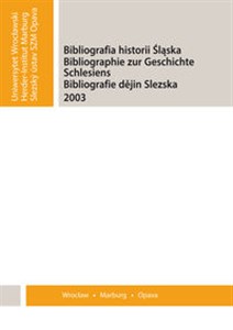 Bild von Bibliografia historii Śląska 2003