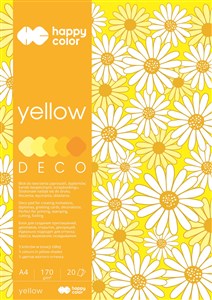 Bild von Blok Deco Yellow A4, 5 kolorów tonacja żółta 5 sztuk