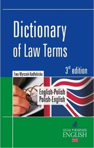 Bild von Dictionary of Law Terms English-Polish Polish-English
