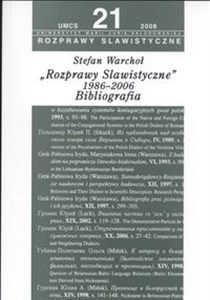 Bild von Rozprawy slawistyczne nr 21 1986-06 Bibliografia