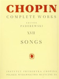 Bild von Chopin Complete Works XVII Pieśni