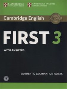 Bild von Cambridge English First 3 Student's Book with Answers with Audio