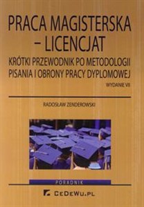 Bild von Praca magisterska - licencjat Krótki przewodnik po metodologii pisania i obrony pracy dyplomowej