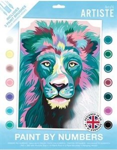Bild von Malowanie po numerach - Curageous Lion