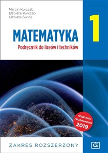 Obrazek Matematyka 1 Podręcznik zakres rozszerzony Szkoła ponadpodstawowa