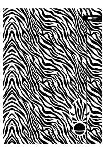 Bild von Teczka kartonowa z gumką Black&White Zebra 24x31cm Happy Color