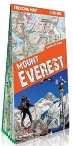 Obrazek Mount Everest laminowana mapa trekkingowa Skala: 1:30 000; 1:100 000; 1:110 000