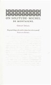 On Solitud... - Montaigne Michel de -  Polnische Buchandlung 