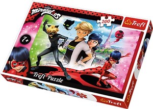 Bild von Puzzle 200 Miraculous Marinette i Adrien