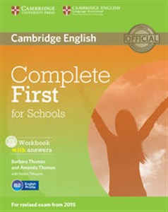 Bild von Complete First for Schools Workbook with answers + CD