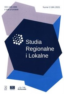 Obrazek Studia Regionalne i Lokalne 2 (84) 2021