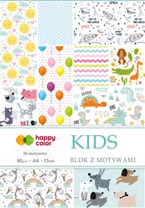 Bild von Blok Happy Color z motywami KIDS A4 15 arkuszy 80g/m2, 30 motyw