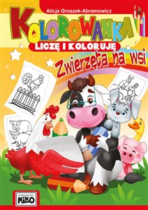 Obrazek Kolorowanka Liczę i koloruję Zwierzęta na wsi