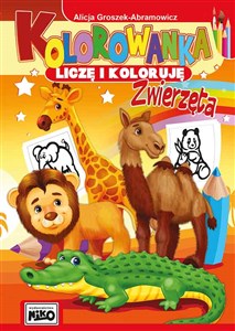 Obrazek Kolorowanka Liczę i koloruję Zwierzęta