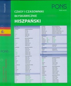 Bild von Czasy i czasowniki błyskawicznie Hiszpański