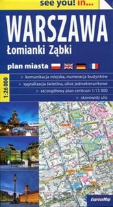 Obrazek Warszawa Łomianki Ząbki plan miasta 1:26 000
