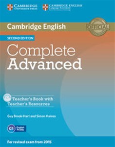 Bild von Complete Advanced Teacher's Book + CD