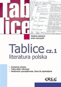 Bild von Tablice Literatura polska 1