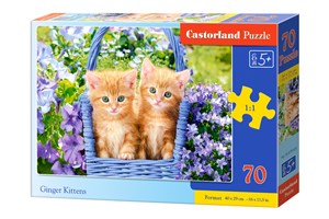 Bild von Puzzle 70 Ginger Kittens