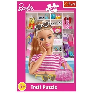 Obrazek Puzzle Poznaj Barbie 100