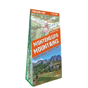Bild von Góry Czarnogóry laminowana mapa trekkingowa 1:65 000 Montenegro Mountains: Durmitor, Bjelasica, Prokletije, Komovi