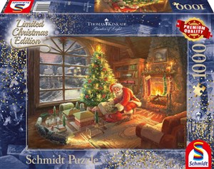 Obrazek Puzzle 1000 Thomas Kinkade Przesyłka od Świętego Mikołaja
