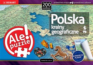 Obrazek Puzzle 200 Polska Krainy geograficzne