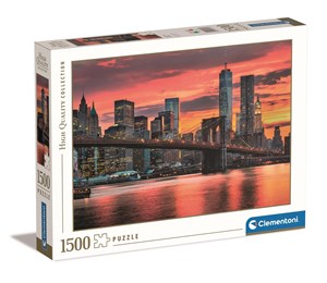 Bild von Puzzle 1500 HQ East River at dusk 31693
