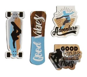 Obrazek Zakładki magnetyczne Deski 4 sztuki