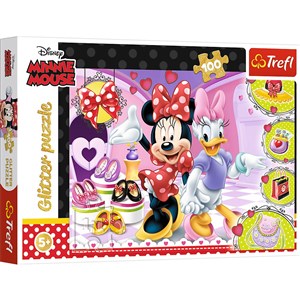 Bild von Puzzle 100 brokatowe Minnie i błyskotki 14820