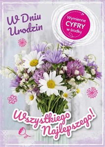 Bild von Karnet Urodziny wymienne cyfry