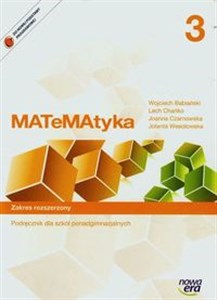 Obrazek Matematyka 3 Podręcznik Zakres rozszerzony Szkoła ponadgimnazjalna