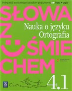 Obrazek Słowa z uśmiechem 4 Nauka o języku Ortografia część 1 Podręcznik z ćwiczeniami szkoła podstawowa