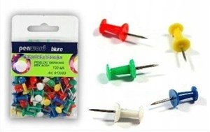 Obrazek Pinezki tablicowe mix 50szt