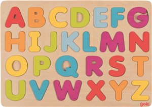 Obrazek Puzzle literki - kolory pastelowe