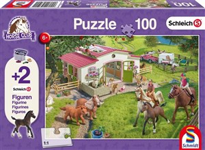 Bild von Puzzle 100 Schleich Przejażdżka konno + 2 figurki