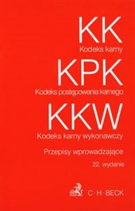 Bild von Kodeks Karny Kodeks Postępowania Karnego Kodeks karny wykonawczy Przepisy wprowadzające