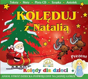 Bild von Kolęduj z Natalią z płytą CD makieta szopki + aniołek zawieszka