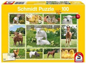 Bild von Puzzle 100 Młode zwierzęta hodowlane G3