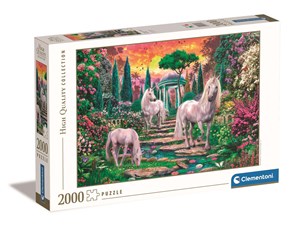 Bild von Puzzle 2000 HQ classical Garden unicorns 32575