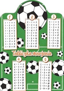 Obrazek Karta EDU A5 Tabliczka Mnożenia PIŁKA