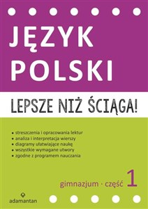 Bild von Lepsze niż ściąga Język polski Gimnazjum Część 1