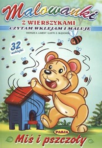 Obrazek Miś i pszczoły Malowanka z wierszykami