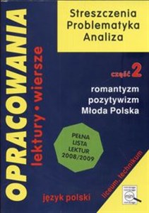 Bild von Opracowania 2 Romantyzm Pozytywizm Młoda Polska Liceum technikum