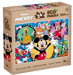 Bild von Puzzle Eko 24 dwustronne Mickey