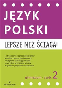 Bild von Lepsze niż ściąga Język polski Gimnazjum Część 2
