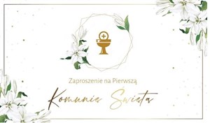 Obrazek Zaproszenie Komunia (10szt)