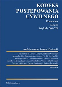 Bild von Kodeks postępowania cywilnego Komentarz Tom 3 Artykuły 506-729