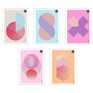 Obrazek Zeszyt A5/60K kratka New Geometric (10szt)